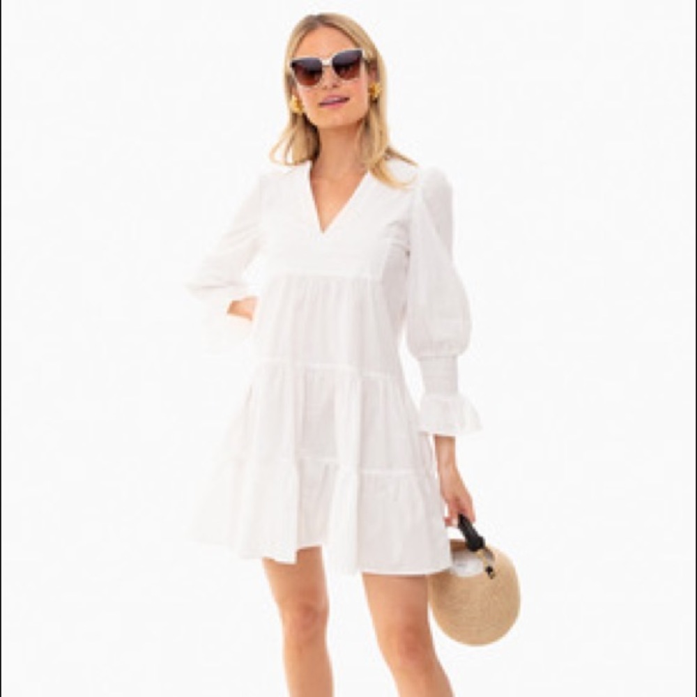 Tuckernuck: POMANDER PLACE: White Stripe Cotton Poplin Kenzo Dress - S